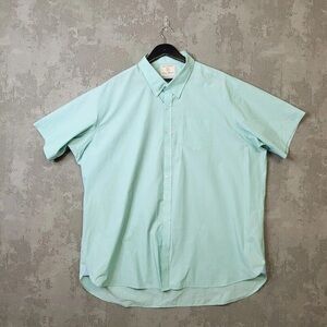 Men's Aqua Casual Button Down Shirt
